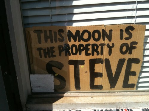 This moon is the property of steve