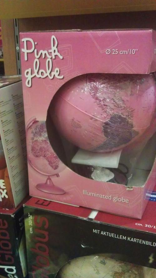 Pink globe