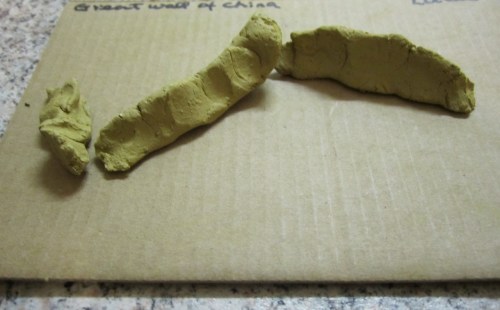 Great wall of china in clay