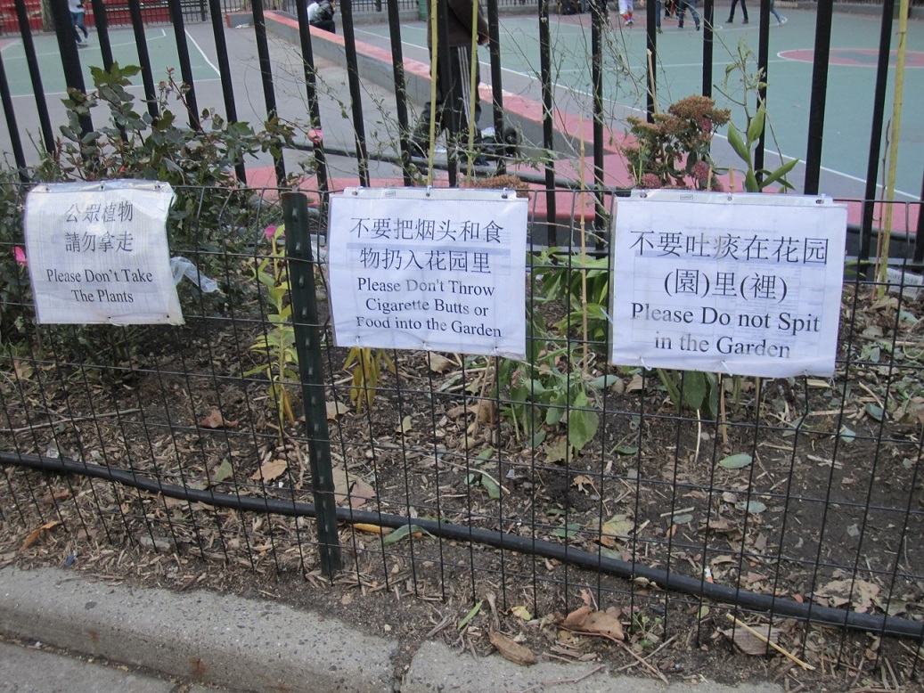 New York Chinatown signs
