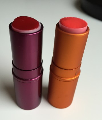 Pair of finished lipsticks